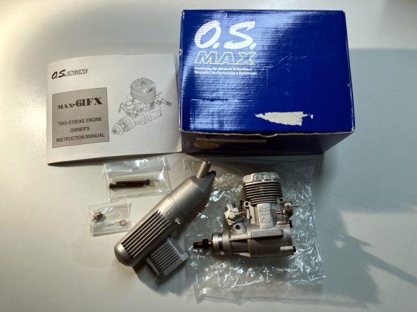 O.S. Max 61 FX R/C Glow Engine & Muffler NIB