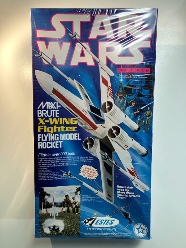 Estes Star Wars Maxi-Brute X-Wing Fighter Flying Model Rocket - Sealed Vintage 1977 Kit